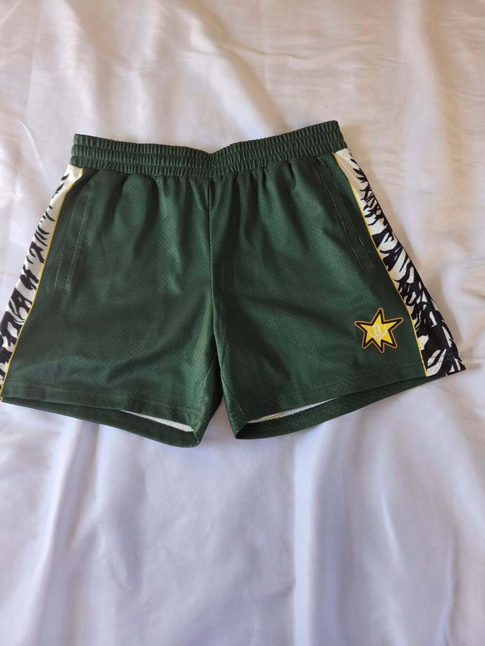 Baseball 101 Men's Forest Green Mesh Athletic Shorts Size M